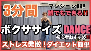 【3分耐久】初心者必見！ボクササイズ ダイエット！！二の腕を引き締めたい方おすすめ【簡単】