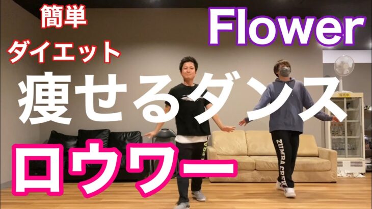 【ロウワー/Flower】おうちで痩せる簡単ダイエットダンス！自宅でできる初心者向けエクササイズ♪easy dance diet 寒い冬こそ引き締めチャンス！踊ってみた