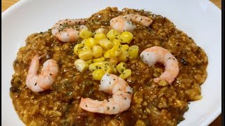 【レンジで簡単】オートミールでダイエット！簡単美味しいオートミールのカレーリゾット Delicious diet!  Oatmeal curry risotto #shorts