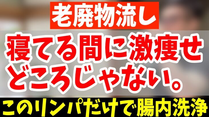 【寝ながら内臓洗浄】1時間歩くより怖いくらい老廃物ドパドパ出して中性脂肪も減らし、股関節がふにゃふにゃになり変形性膝関節症、腰痛まで解消【寝る前ストレッチ｜お腹痩せ｜ダイエット整体師】