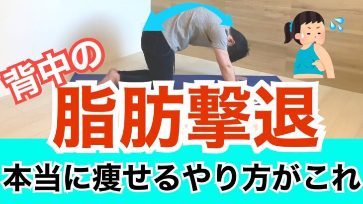 簡単なストレッチで背中の脂肪をピンポイントで撃退！【ダイエット】