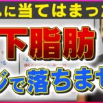 【お腹周りの腰肉撃退】皮下脂肪が落ちない人の特徴TOP3【ダイエット,下っ腹痩せ】