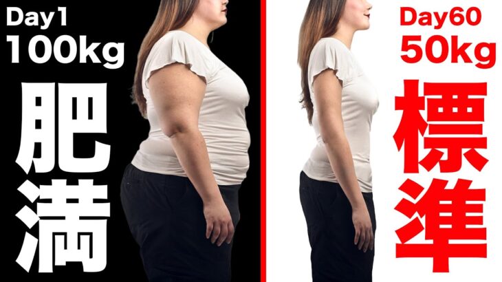 [肥満➡︎標準] 2ヶ月で体重を50kg落とす！痩せる筋トレ滝汗パート1