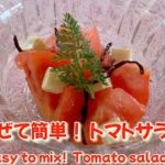 【簡単おかず】切って混ぜて出来上がり！リピートしたくなる美味しさ！トマトチーズサラダ🍅　Perfect for dieting!  Easy to mix!  Tomato salad