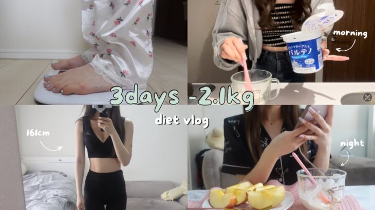 Diet )🔥3日間−2.1kg🔥短期間ダイエット｜How I lost 2kg in 3days