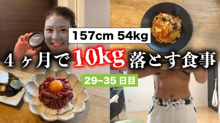 【4ヶ月で10kg落とす1週間の食事⑤】減量Vlog29〜35日目 / 脂質制限 / 体重公開