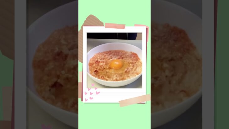 【レンジで簡単】美味して簡単! オートミールでダイエットごはん🍅　Easy in the microwave! Diet meal made with oatmeal #shorts