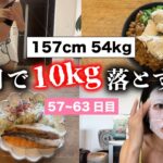 【4ヶ月で10kg落とす1週間の食事⑨】減量Vlog57〜63日目 / 脂質制限 / 体重公開