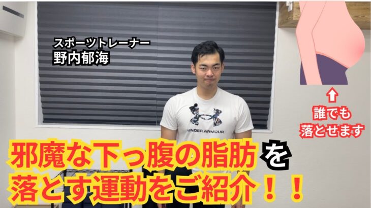 【下っ腹が気になるあなたへ】誰でも出来る下っ腹の脂肪を落とす運動をご紹介！