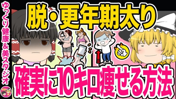 【ダイエット】なかなか痩せない50代・標準体重10キロ超・体脂肪率30％でも確実に10キロ痩せる方法【ゆっくり解説】