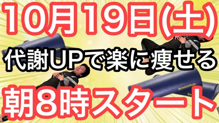 【姿勢を正せば8㎏痩せる】60代70代向け🔰初心者大歓迎❗️今日から痩せよう🔰朝8時スタート！無理なくお腹凹む！ナマケモノの健康LIVE