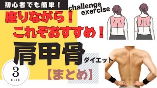 【肩甲骨ダイエット】座りながら！これぞおすすめ！