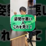 姿勢が悪い人『これ』やって！！！#姿勢改善 #美容 #猫背 #ダイエット #下っ腹 #トレーニング