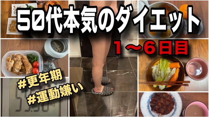 【音声あり】更年期と戦いながらの本気のダイエット（1〜6日）【速度1.5倍推奨】